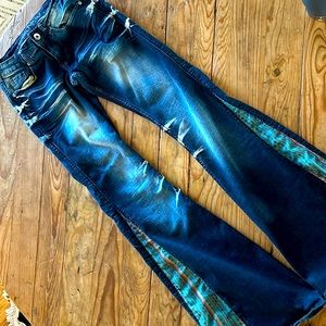 Cowgirl Tuff Aztec Flare Jean